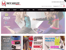 Tablet Screenshot of mccarleyfitness.com